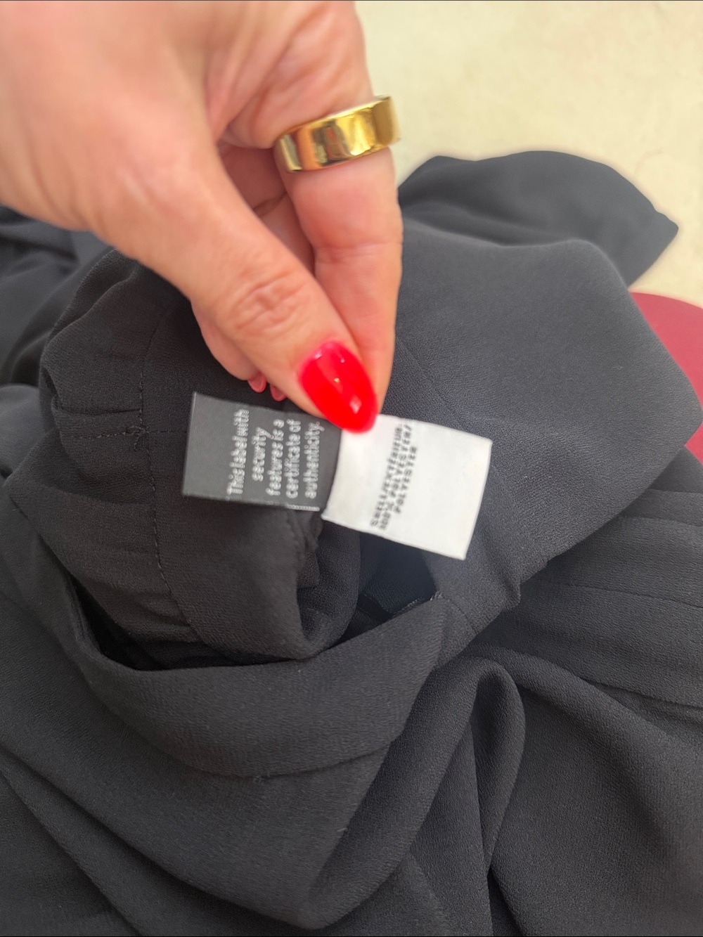 Diane Von Furstenberg DVF Black Lucy Blouson Boatneck Long Sleeve Jumpsuit Sz 6 - Picture 10 of 11